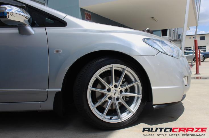 HONDA CIVIC 5 STUD BATHURST SILVER